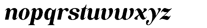 Soffline Soffline-Semi Condensed Extra Bold Italic Font LOWERCASE