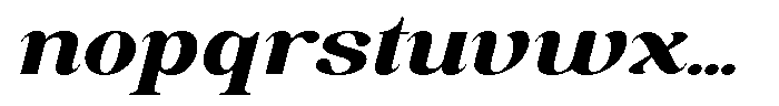 Soffline Soffline-Ult Exp Extra Bold Italic Font LOWERCASE