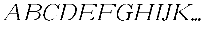 Soffline Soffline-Ult Exp Extra Light Italic Font UPPERCASE
