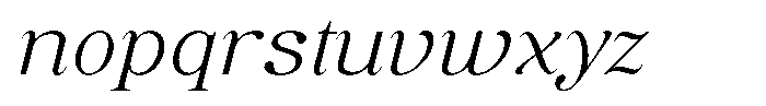 Soffline Soffline-Ult Exp Extra Light Italic Font LOWERCASE
