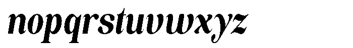 Soffline Soffline-Ultra Condensed Extra Bold Italic Font LOWERCASE