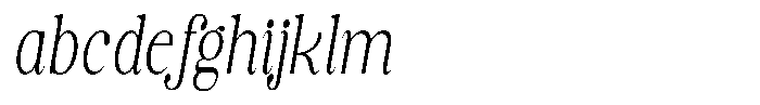 Soffline Soffline-Ultra Condensed Extra Light Italic FONT