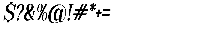 Soffline Soffline-Ultra Condensed Sem Bold Italic Font OTHER CHARS