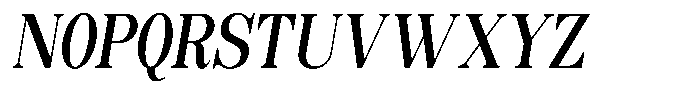Soffline Soffline-Ultra Condensed Sem Bold Italic Font UPPERCASE