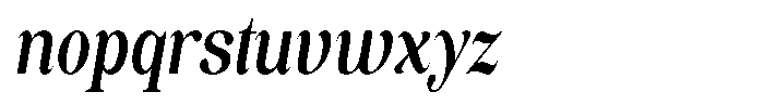 Soffline Soffline-Ultra Condensed Sem Bold Italic Font LOWERCASE