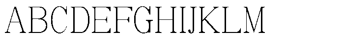 Soffline Thin Condensed Font UPPERCASE