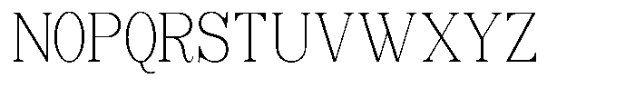 Soffline Thin Condensed Font UPPERCASE
