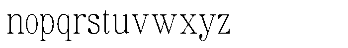 Soffline Thin Condensed Font LOWERCASE