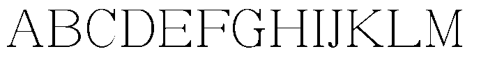 Soffline Thin Expanded Font UPPERCASE