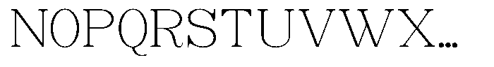 Soffline Thin Expanded Font UPPERCASE