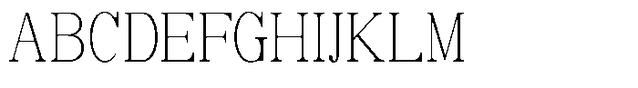 Soffline Thin Extra Condensed Font UPPERCASE