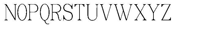 Soffline Thin Extra Condensed Font UPPERCASE