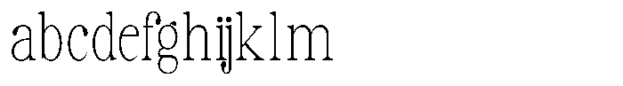 Soffline Thin Extra Condensed FONT