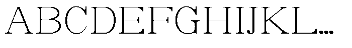 Soffline Thin Extra Expanded Font UPPERCASE