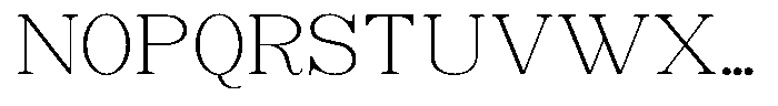 Soffline Thin Extra Expanded Font UPPERCASE
