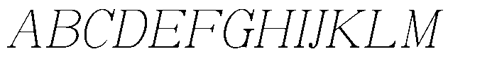 Soffline Thin Italic Font UPPERCASE