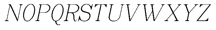 Soffline Thin Italic Font UPPERCASE
