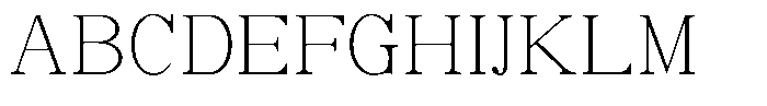 Soffline Thin Semi Expanded Font UPPERCASE