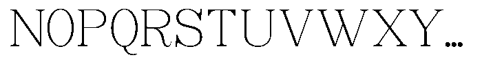 Soffline Thin Semi Expanded Font UPPERCASE