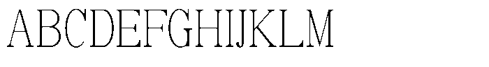 Soffline Thin Ultra Condensed Font UPPERCASE