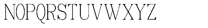 Soffline Thin Ultra Condensed Font UPPERCASE