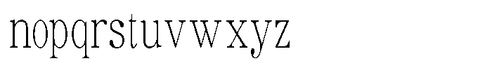 Soffline Thin Ultra Condensed Font LOWERCASE