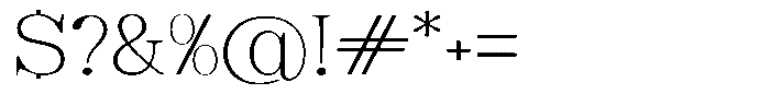 Soffline Thin Ultra Expanded Font OTHER CHARS