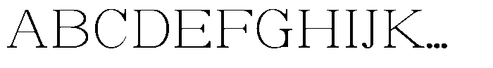 Soffline Thin Ultra Expanded Font UPPERCASE