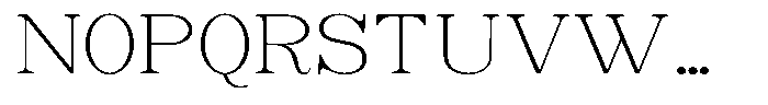 Soffline Thin Ultra Expanded Font UPPERCASE