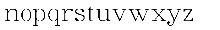 Soffline Thin Ultra Expanded Font LOWERCASE