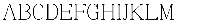 Soffline Thin Font UPPERCASE