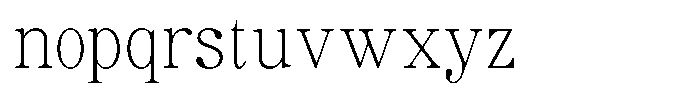 Soffline Thin Font LOWERCASE