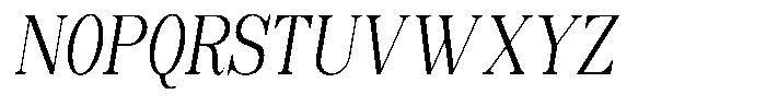 Soffline Ultra Condensed Light Italic Font UPPERCASE