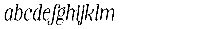 Soffline Ultra Condensed Light Italic FONT