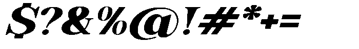 Soffline Ultra Expanded Black Italic Font OTHER CHARS