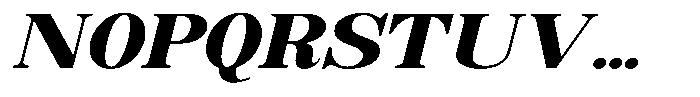 Soffline Ultra Expanded Black Italic Font UPPERCASE