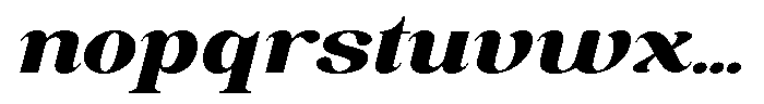 Soffline Ultra Expanded Black Italic Font LOWERCASE