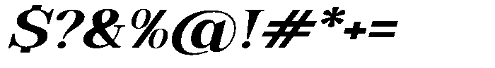 Soffline Ultra Expanded Bold Italic Font OTHER CHARS