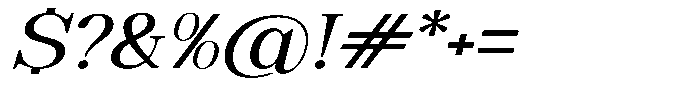 Soffline Ultra Expanded Italic Font OTHER CHARS