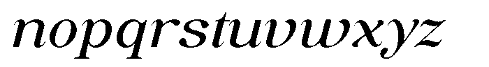 Soffline Ultra Expanded Italic Font LOWERCASE