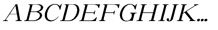 Soffline Ultra Expanded Light Italic Font UPPERCASE