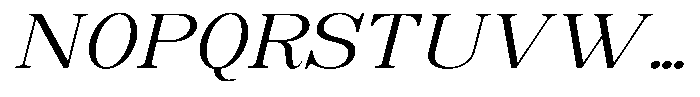 Soffline Ultra Expanded Light Italic Font UPPERCASE