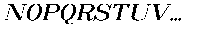 Soffline Ultra Expanded Medium Italic Font UPPERCASE