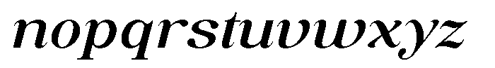 Soffline Ultra Expanded Medium Italic Font LOWERCASE