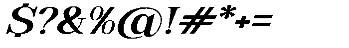 Soffline Ultra Expanded Semi Bold Italic Font OTHER CHARS