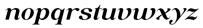 Soffline Ultra Expanded Semi Bold Italic Font LOWERCASE