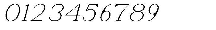 Soffline Ultra Expanded Thin Italic Font OTHER CHARS