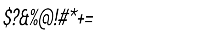 Sofia Pro Compact Light Italic Font OTHER CHARS
