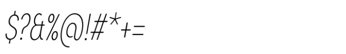 Sofia Pro Compact Ultra Light Italic Font OTHER CHARS