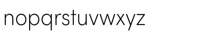 Sofia Pro Narrow Extra Light Font LOWERCASE